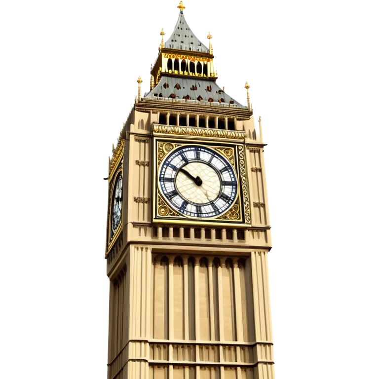 Big Ben clock tower emoji