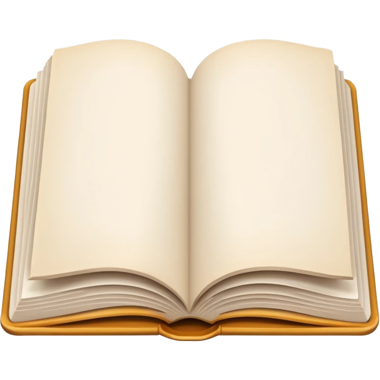 open book with completely empty white pages emoji