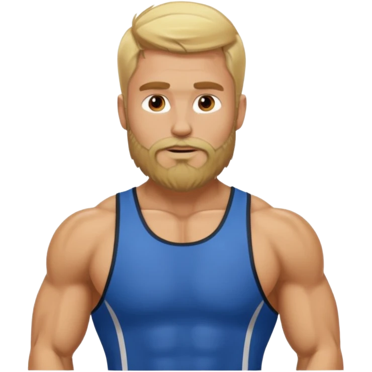 blonde bearded athlete emoji