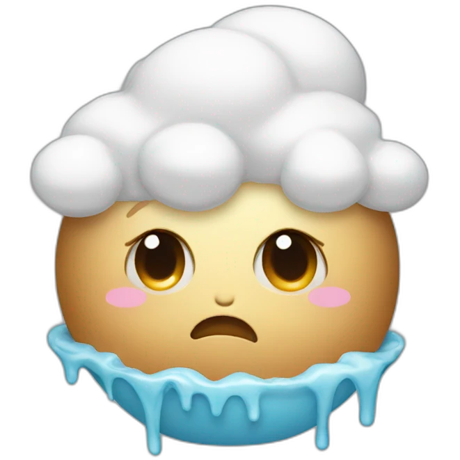 Creampuff crying  emoji