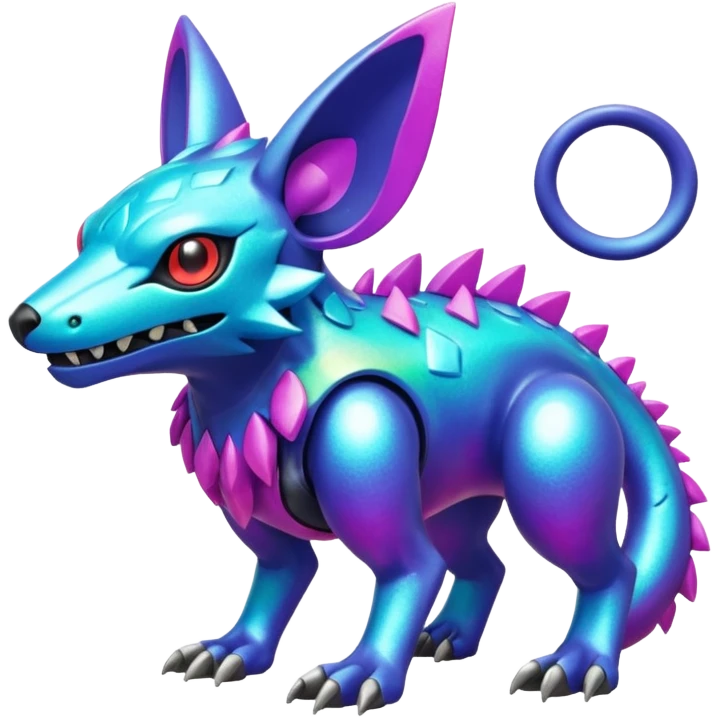  exotic colorful Protogen-Fakémon-Pokémon-Digimon-Vernid-creature emoji