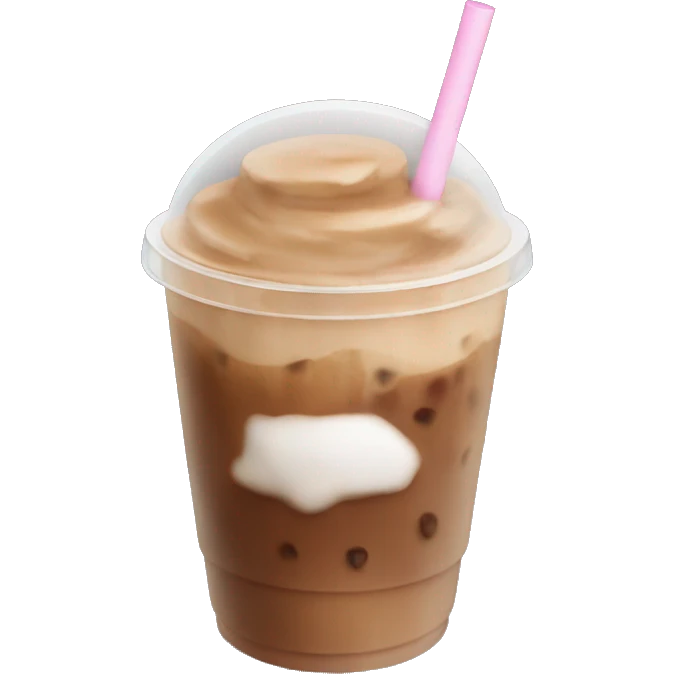 aesthetic iced coffee emoji