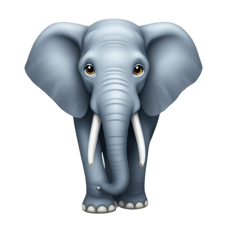 A smart elephant emoji