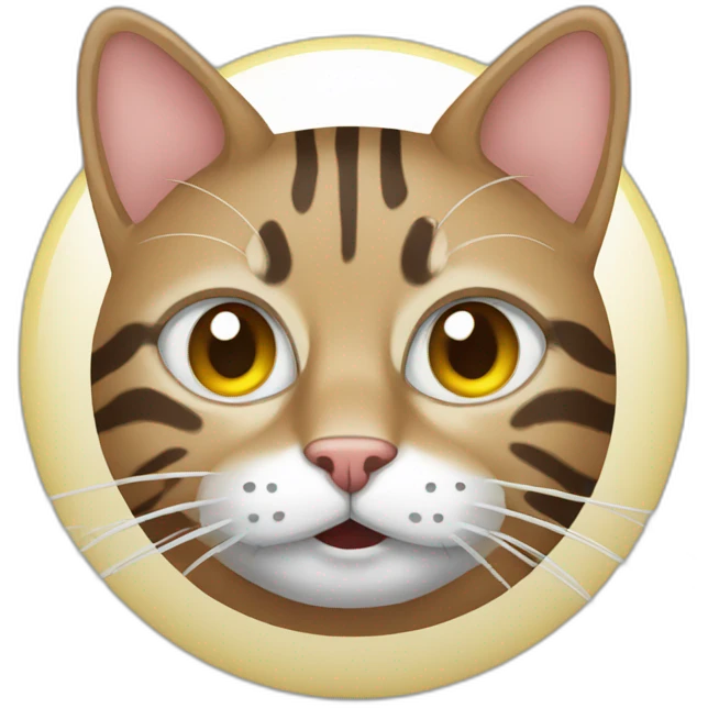 Tabby cat sick emoji