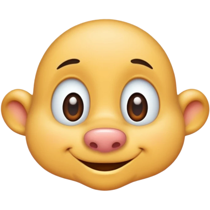 
disney spooky   nose cartoon -style/cute and transparent for a sticker emoji