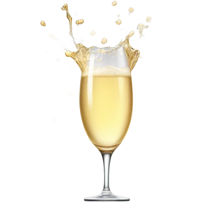 Champagne popping emoji