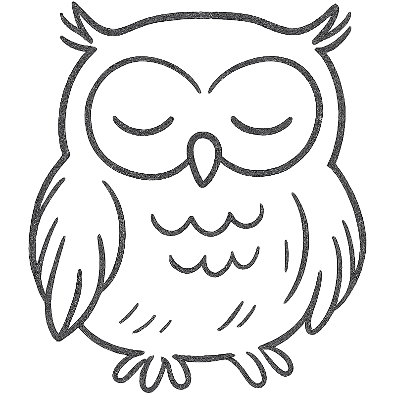 sleepy owl emoji