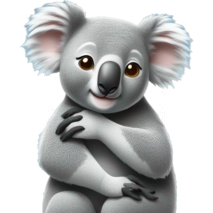 koala hugging a female koala  emoji