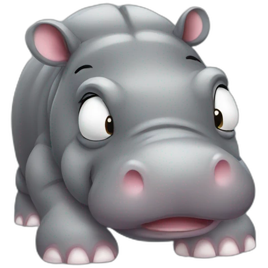 Hippopotames cute emoji