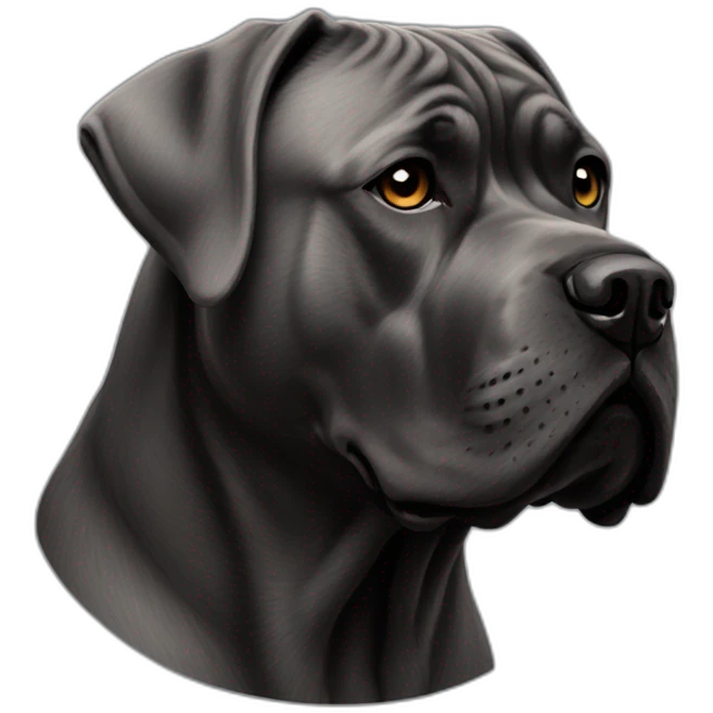 dog Cane Corso in profile emoji