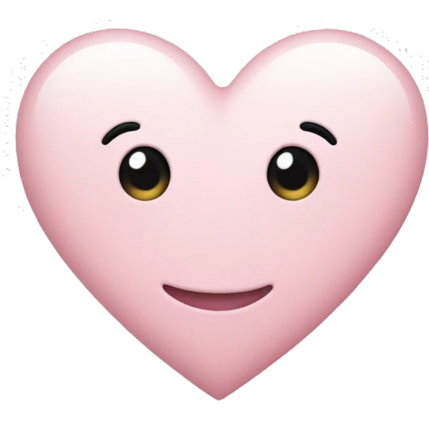 Light pink heart  emoji