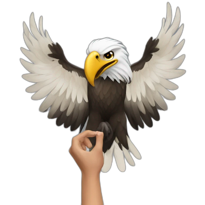 Albanian eagle hand  emoji