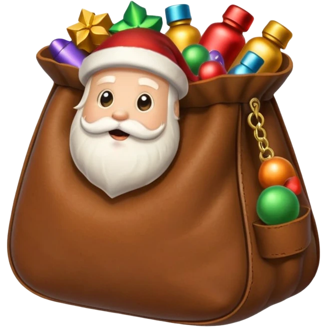 santa pouch emoji