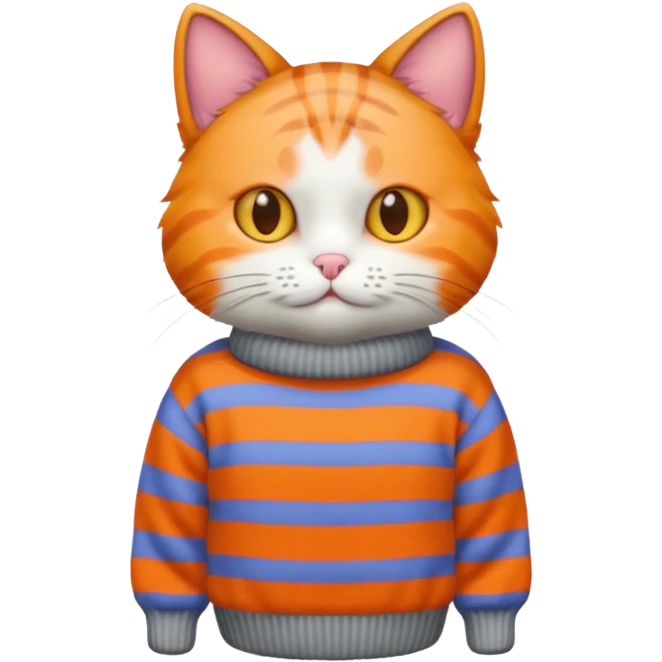 Sweater and cat emoji