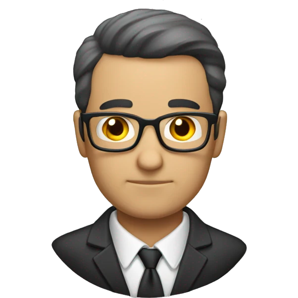 profesor cuidado personal guapo emoji