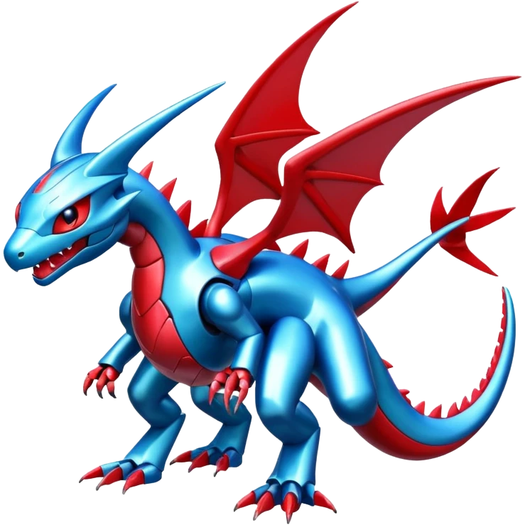  Cool Shiny Digimon-Fakemon-Salamence-Flygon-Mecha full body emoji