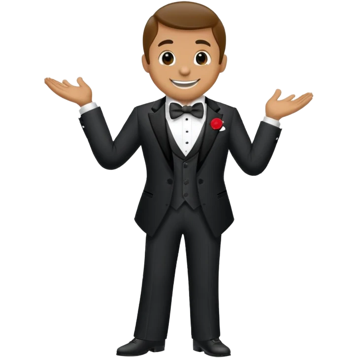 Ohio State wearing a tuxedo  emoji
