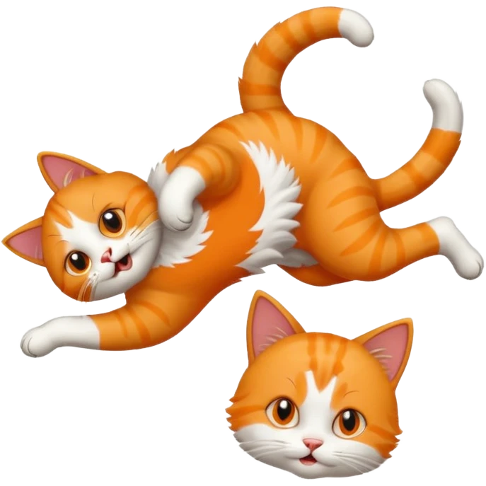 cat doing backflip  emoji