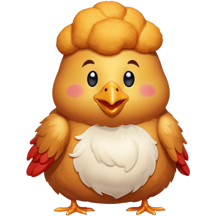 Handsome chicken nugget  emoji