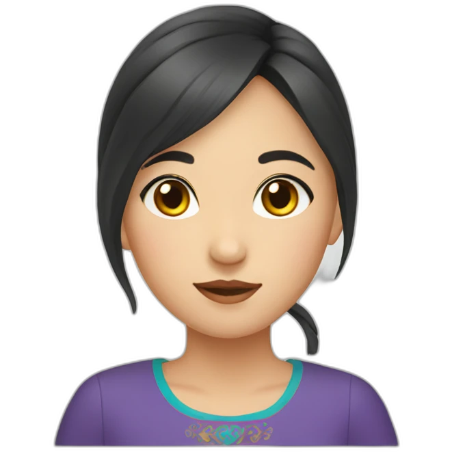 kazakh girl emoji