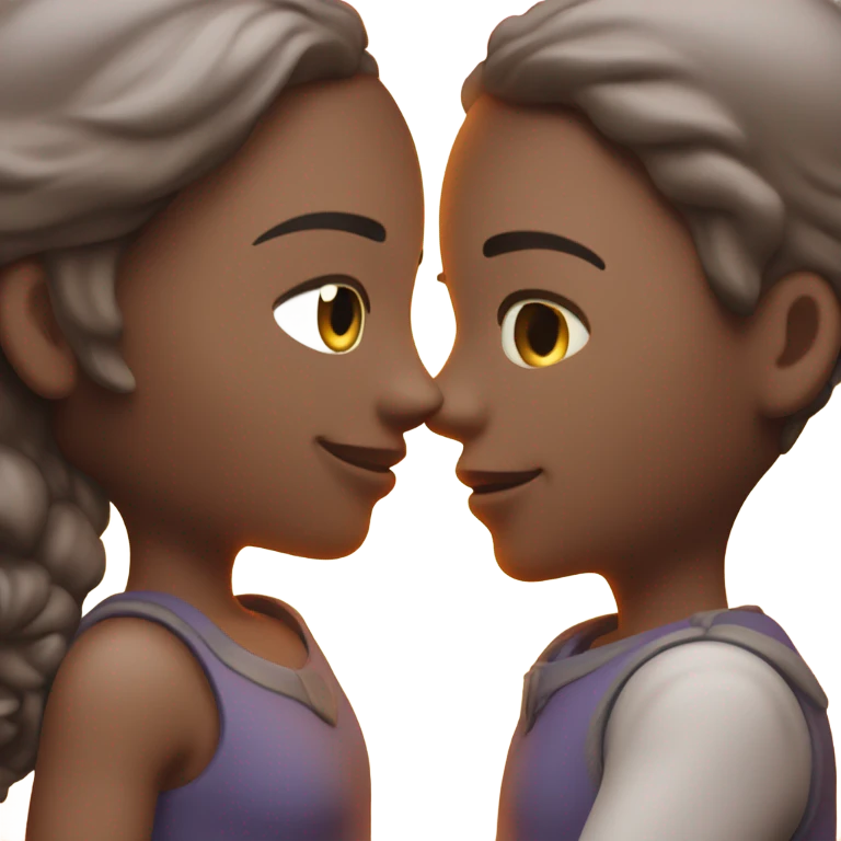 couple kissing love heart emoji