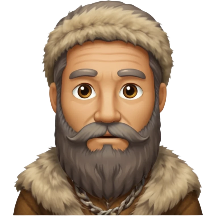 Bearded Stone Age Man – Long beard, fur clothes


 emoji