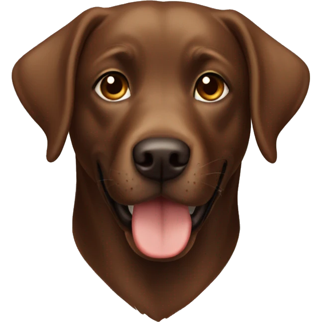 Brown Labrador Girl emoji