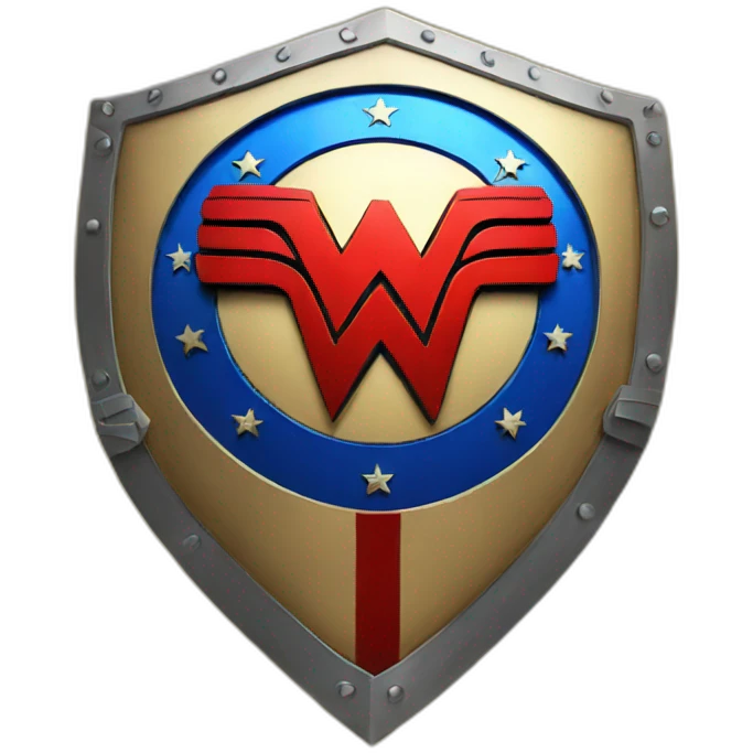 wonder woman shield emoji