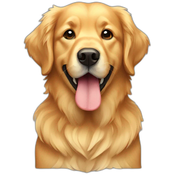 pixel the golden retriever emoji