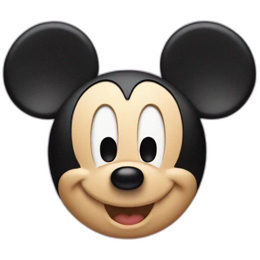 Mickey with mickey ears emoji