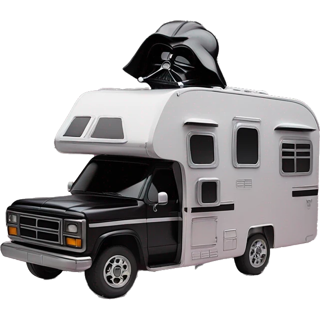 Darth Vader and Barbie’s expensive but very dusty old disturbing disgusting ghostly very haunted horror dream rc camper emoji