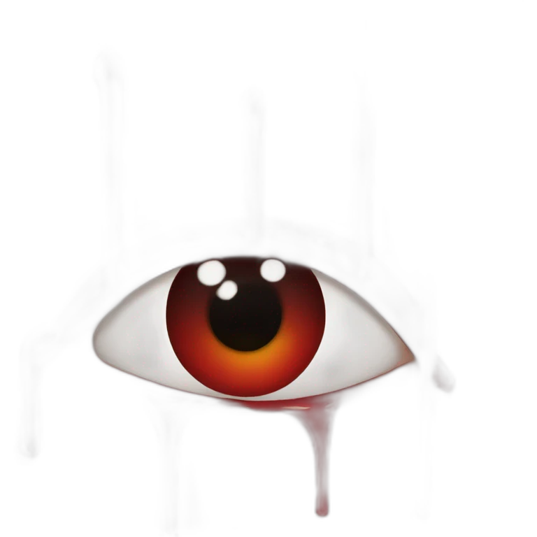 Bloody eyes emoji