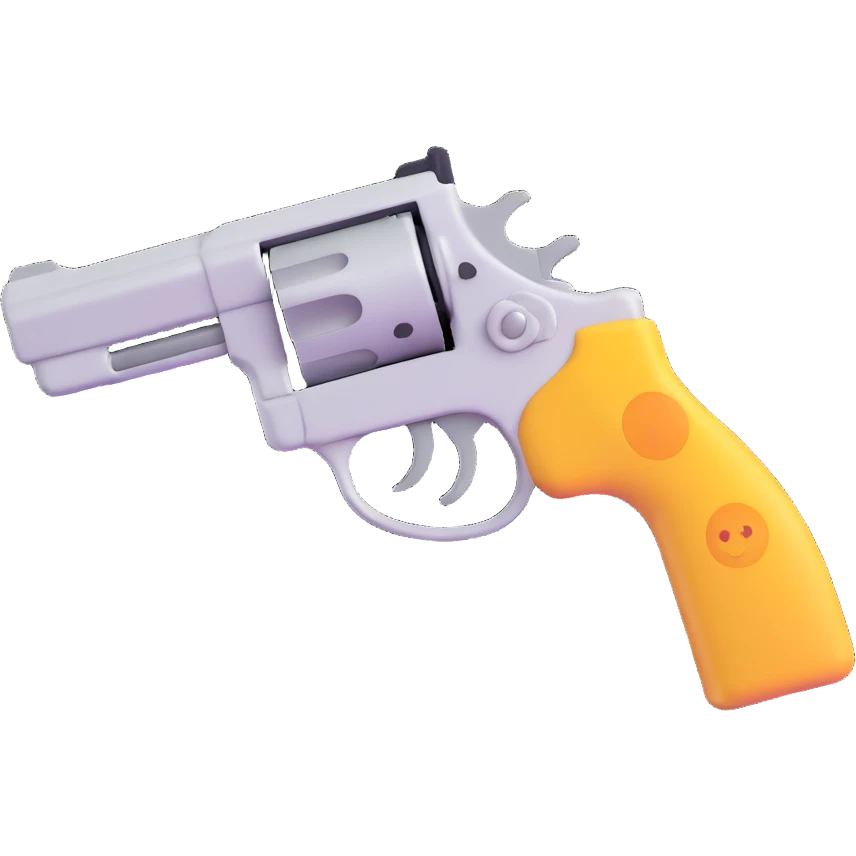 A gun emoji emoji