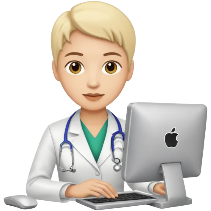 nutricionist with a computer emoji