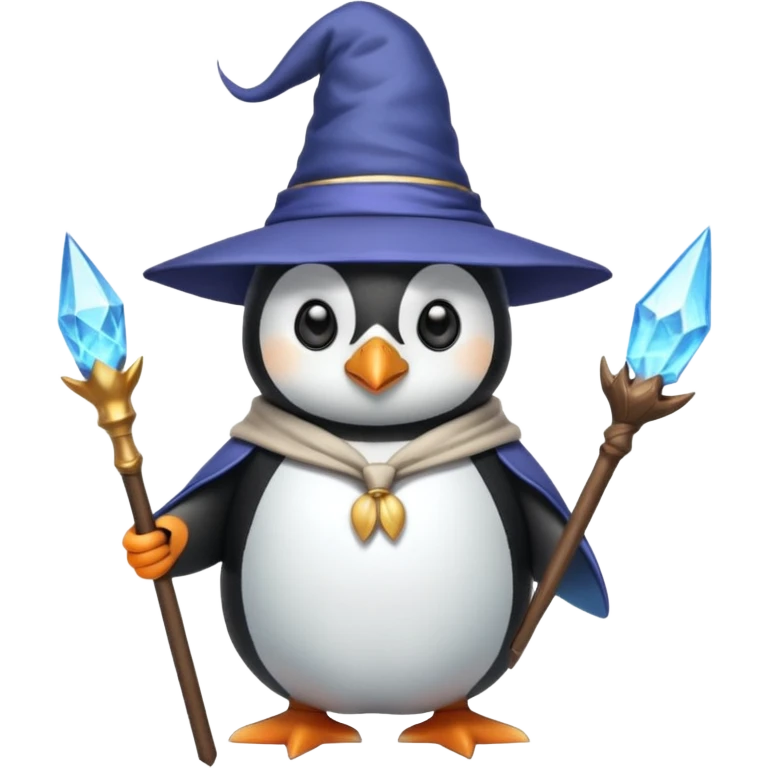 Penguin Wizard emoji