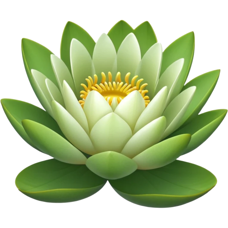 Small text size water lily bud emoji