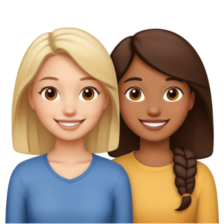 Dwie przyjaciółki  emoji