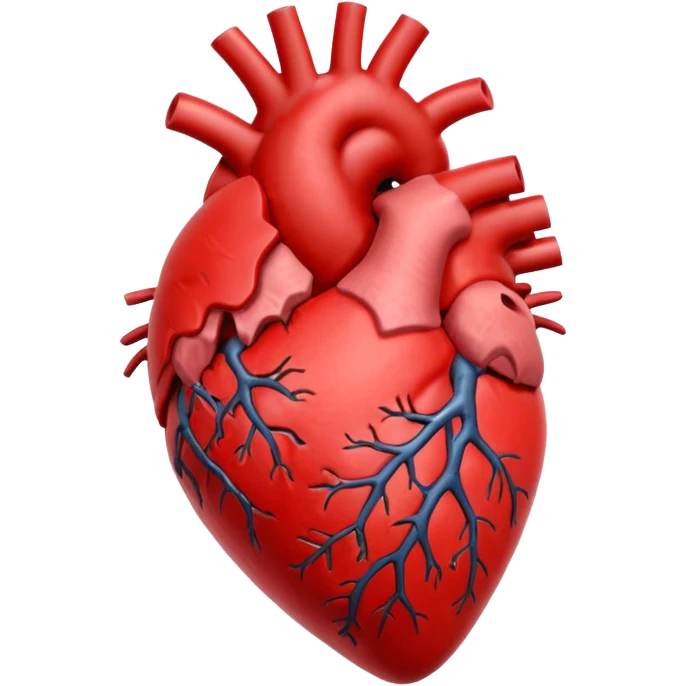 coração humano 3d emoji