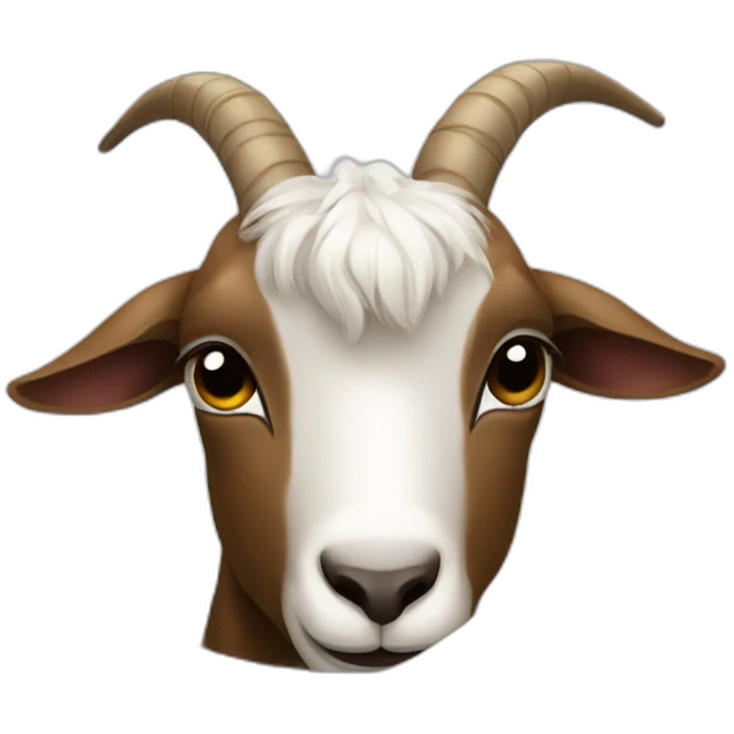 Goat under blanket in bed emoji