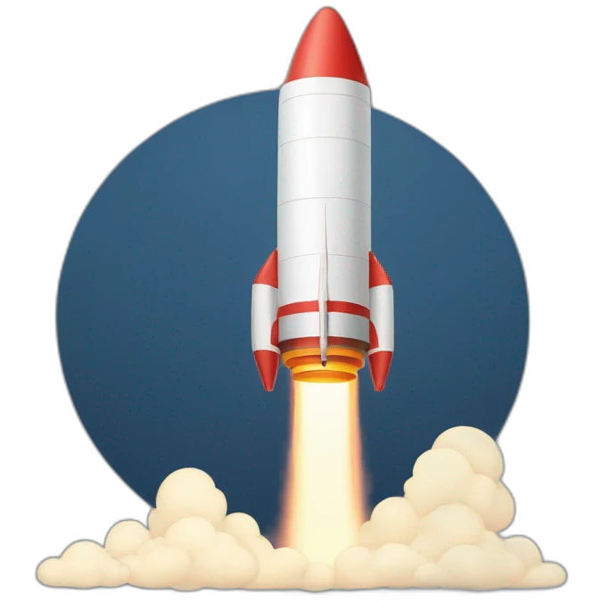 launching rocket emoji