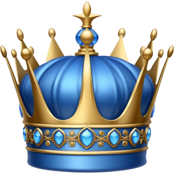 blue crown only emoji