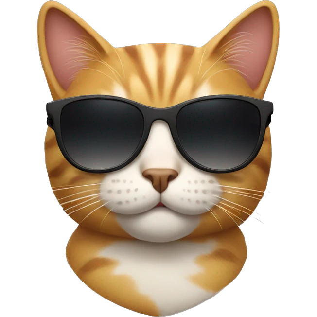 Cat with sunglasses emoji