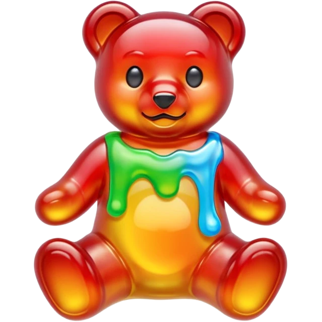 Melted gummy bear emoji