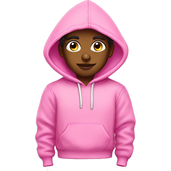 Pink palm puff hoodie  emoji