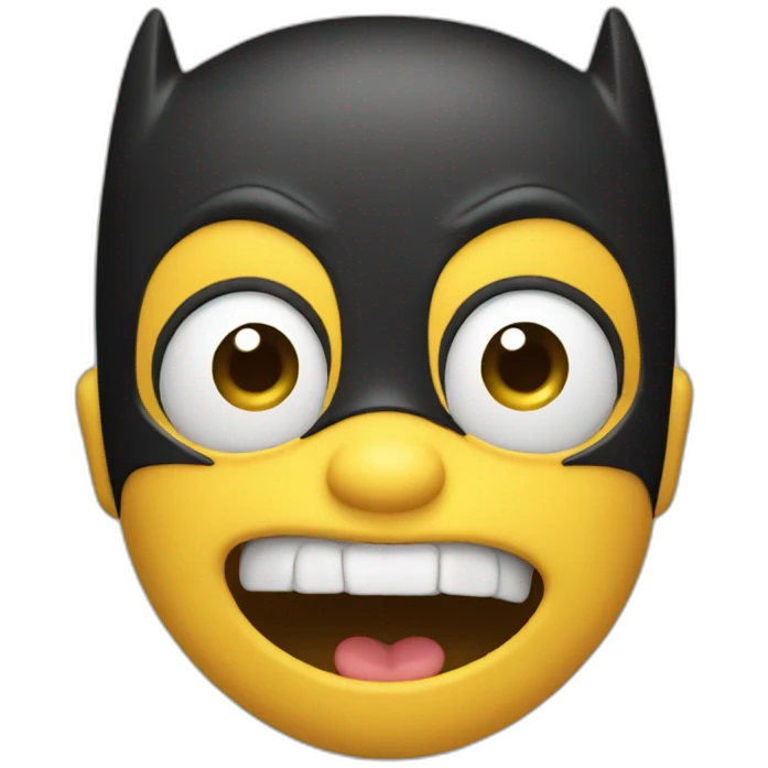 batman Face Blowing a Kiss emoji