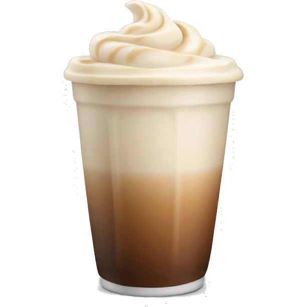 ice latte with no whipped cream emoji