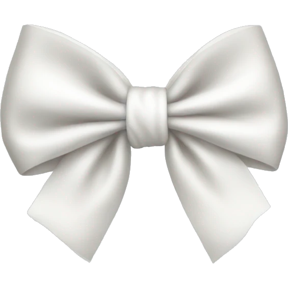 White bow emoji