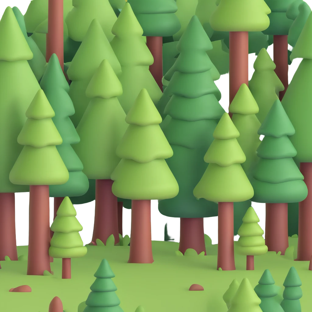 forest with tall trees emoji