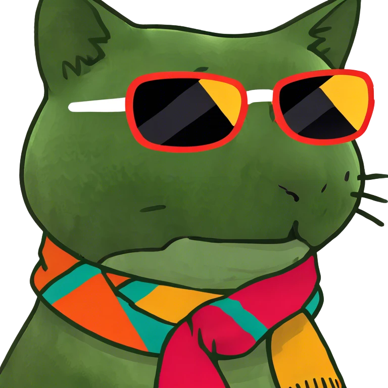 Cat with sunglasses emoji