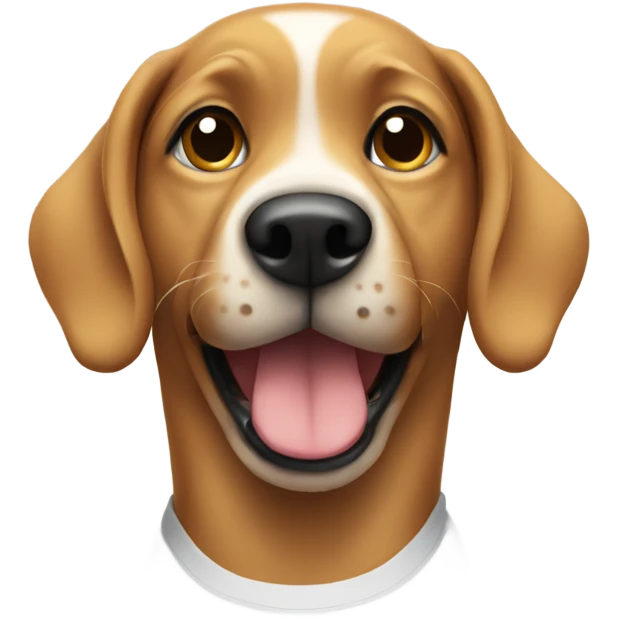 A dog wearing t shirt  emoji